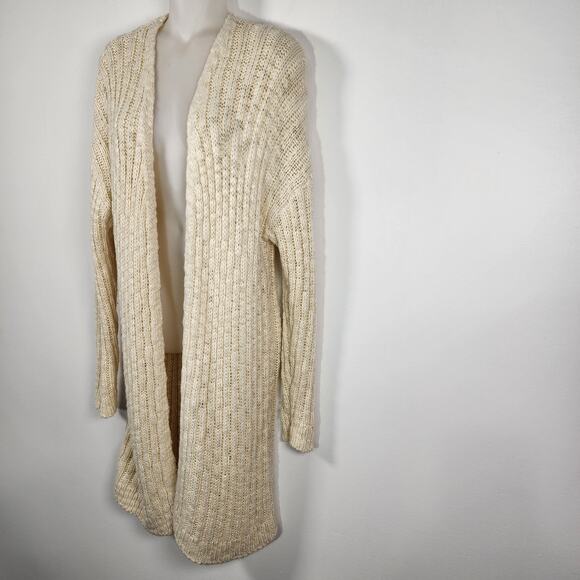 Andree by Unit Womens Devman Knit Cardigan 2X Cozy Neutral Minimalist Open Front - Picture 5 of 10